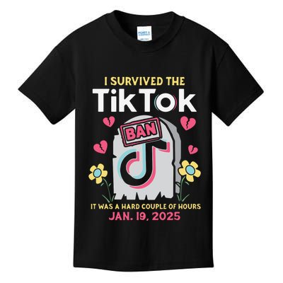 I Survived The Tiktok Ban Kids T-Shirt