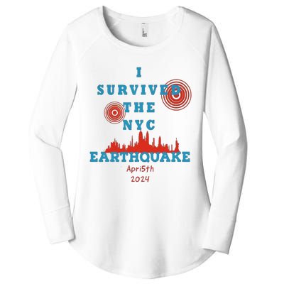 I Survived The Nyc Earthquake Women's Perfect Tri Tunic Long Sleeve Shirt