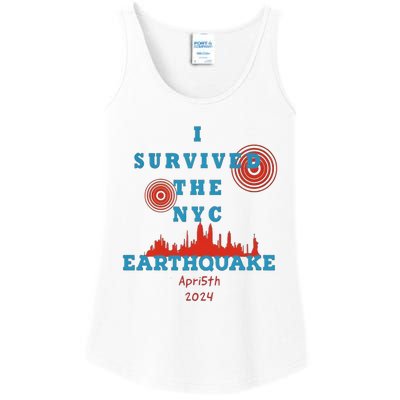 I Survived The Nyc Earthquake Ladies Essential Tank