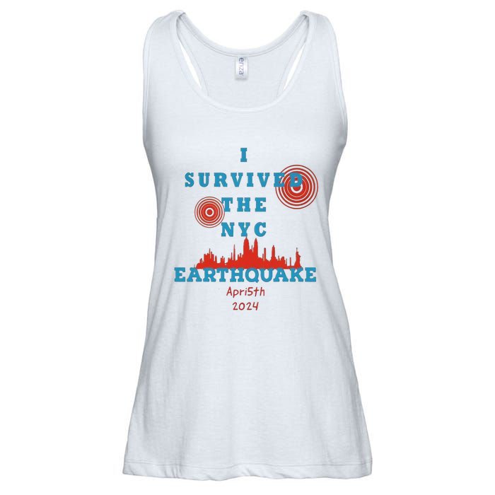 I Survived The Nyc Earthquake Ladies Essential Flowy Tank