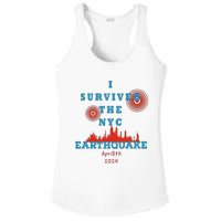 I Survived The Nyc Earthquake Ladies PosiCharge Competitor Racerback Tank