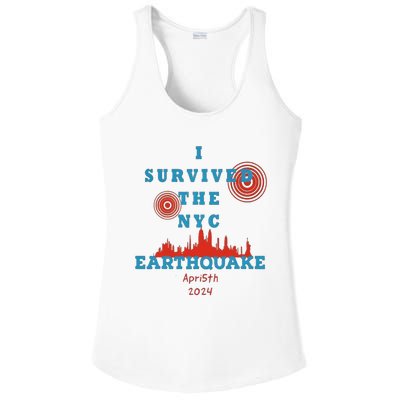 I Survived The Nyc Earthquake Ladies PosiCharge Competitor Racerback Tank