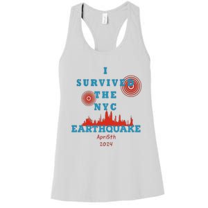 I Survived The Nyc Earthquake Women's Racerback Tank