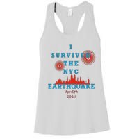 I Survived The Nyc Earthquake Women's Racerback Tank