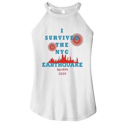 I Survived The Nyc Earthquake Women's Perfect Tri Rocker Tank