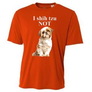 I Shih Tzu NOT Funny Shih Tzu Cooling Performance Crew T-Shirt