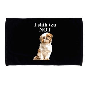 I Shih Tzu NOT Funny Shih Tzu Microfiber Hand Towel