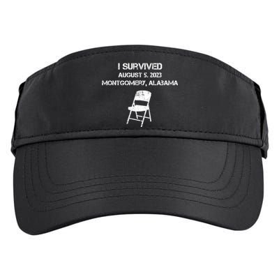 I Survived The Riverboat Brawl Alabama Funny Folding Chair Trending Adult Drive Performance Visor