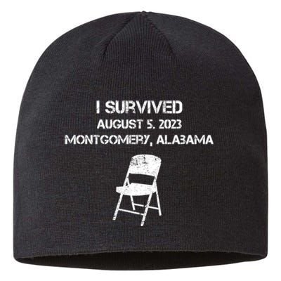 I Survived The Riverboat Brawl Alabama Funny Folding Chair Trending Sustainable Beanie