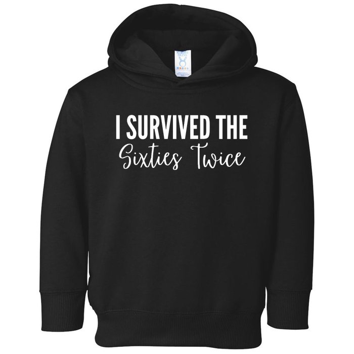 I Survived The Sixties Twice Toddler Hoodie