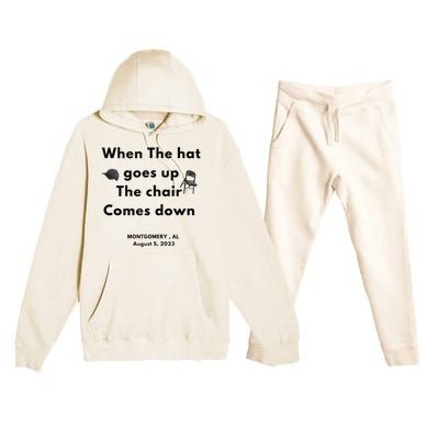 I Survived The Riverboat Brawl Alabama Humorous Fight Premium Hooded Sweatsuit Set