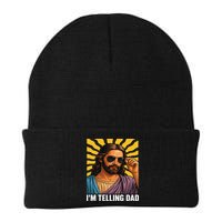 I Saw That Im Telling Dad Funny Religious Christian Jesus Beanie