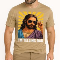 I Saw That Im Telling Dad Funny Religious Christian Jesus Cooling Performance Crew T-Shirt