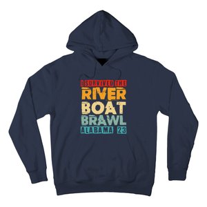 I Survived The Riverboat Brawl Alabama Funny Montgomery AL Hoodie