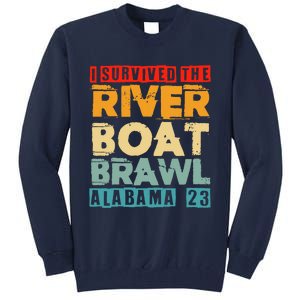 I Survived The Riverboat Brawl Alabama Funny Montgomery AL Tall Sweatshirt