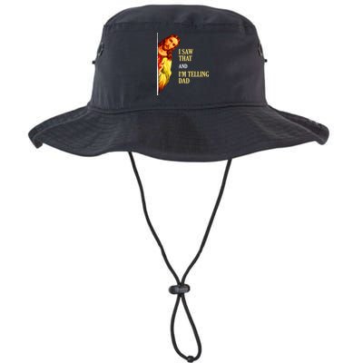 I Saw That IM Telling Dad Funny Religious Christian Jesus Bucket Hat