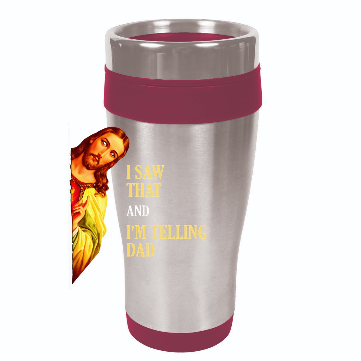 I Saw That IM Telling Dad Funny Religious Christian Jesus 15oz Campfire Ceramic Mug