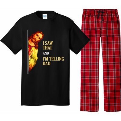 I Saw That IM Telling Dad Funny Religious Christian Jesus Pajama Set