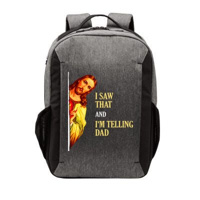 I Saw That IM Telling Dad Funny Religious Christian Jesus Vector Backpack