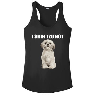 I Shih Tzu Not Ladies PosiCharge Competitor Racerback Tank