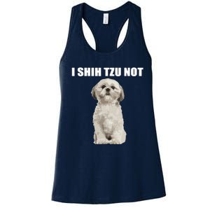 I Shih Tzu Not Women's Racerback Tank