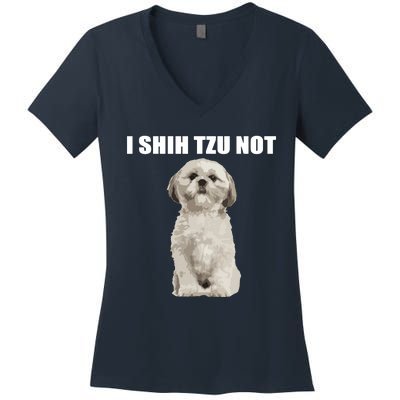 I Shih Tzu Not Women's V-Neck T-Shirt