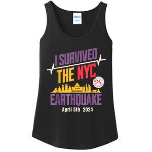 I Survived The Nyc Earthquake Ladies Essential Tank