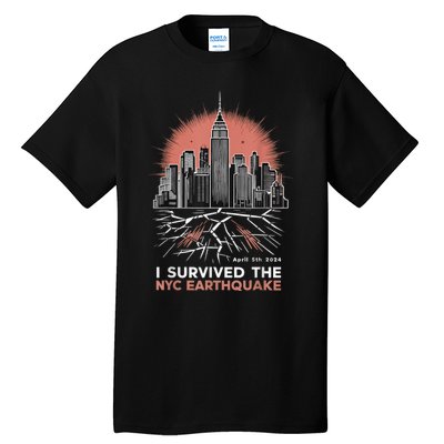 I Survived The Nyc Earthquake Tall T-Shirt