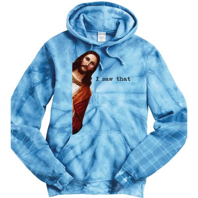 I Saw That Funny Jesus Christian Tie Dye Hoodie