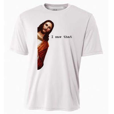 I Saw That Funny Jesus Christian Cooling Performance Crew T-Shirt