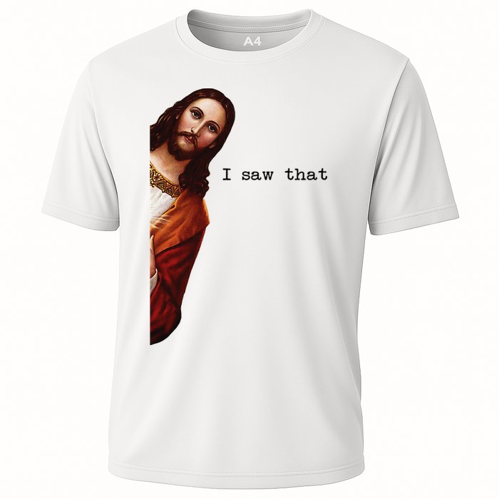 I Saw That Funny Jesus Christian Cooling Performance Crew T-Shirt