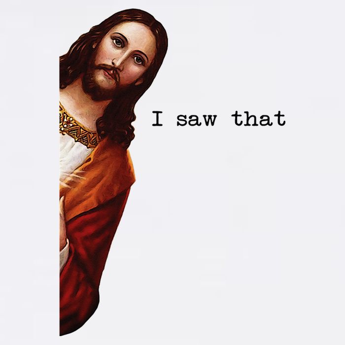 I Saw That Funny Jesus Christian Cooling Performance Crew T-Shirt