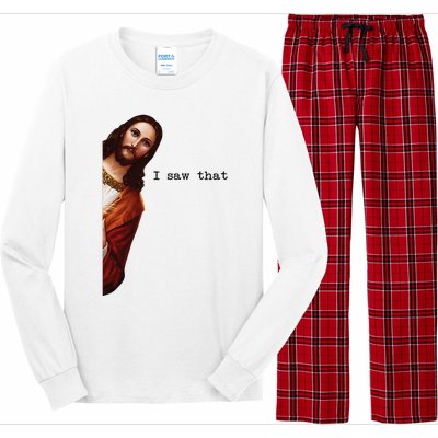 I Saw That Funny Jesus Christian Long Sleeve Pajama Set