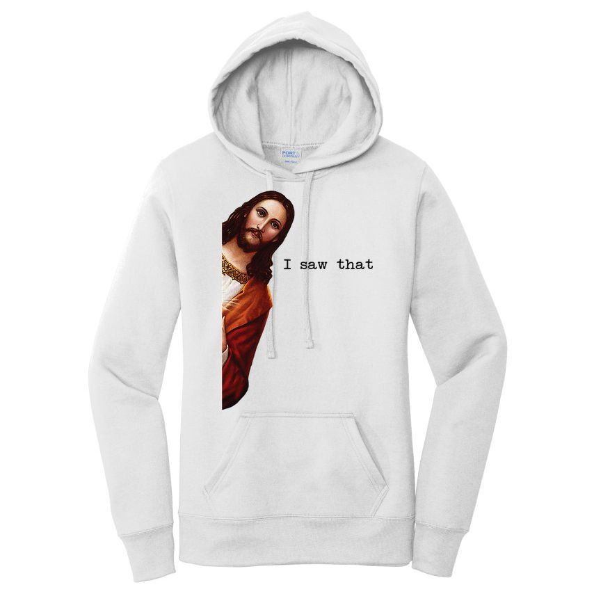 I Saw That Funny Jesus Christian Women's Pullover Hoodie