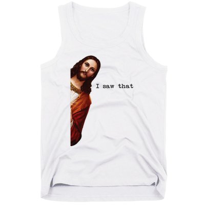 I Saw That Funny Jesus Christian Tank Top