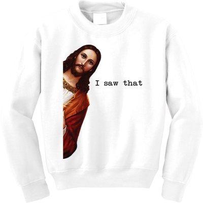 I Saw That Funny Jesus Christian Kids Sweatshirt