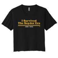 I Survived The Snyder Era Women's Crop Top Tee