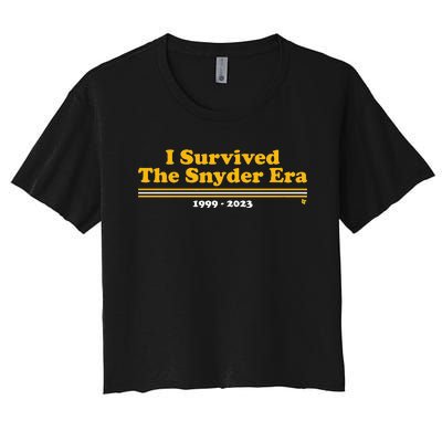 I Survived The Snyder Era Women's Crop Top Tee