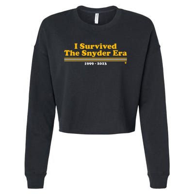 I Survived The Snyder Era Cropped Pullover Crew