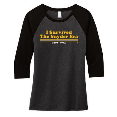 I Survived The Snyder Era Women's Tri-Blend 3/4-Sleeve Raglan Shirt