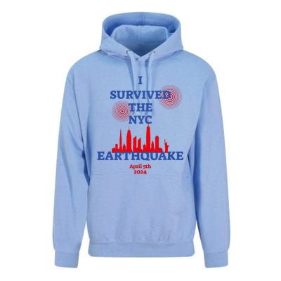 I Survived The Nyc Earthquake 2024 Unisex Surf Hoodie