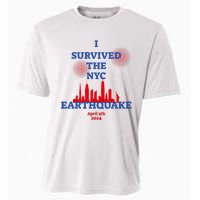 I Survived The Nyc Earthquake 2024 Cooling Performance Crew T-Shirt