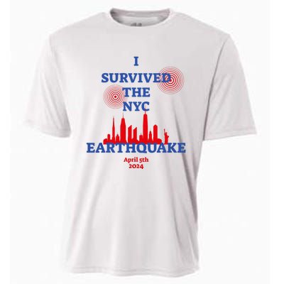 I Survived The Nyc Earthquake 2024 Cooling Performance Crew T-Shirt