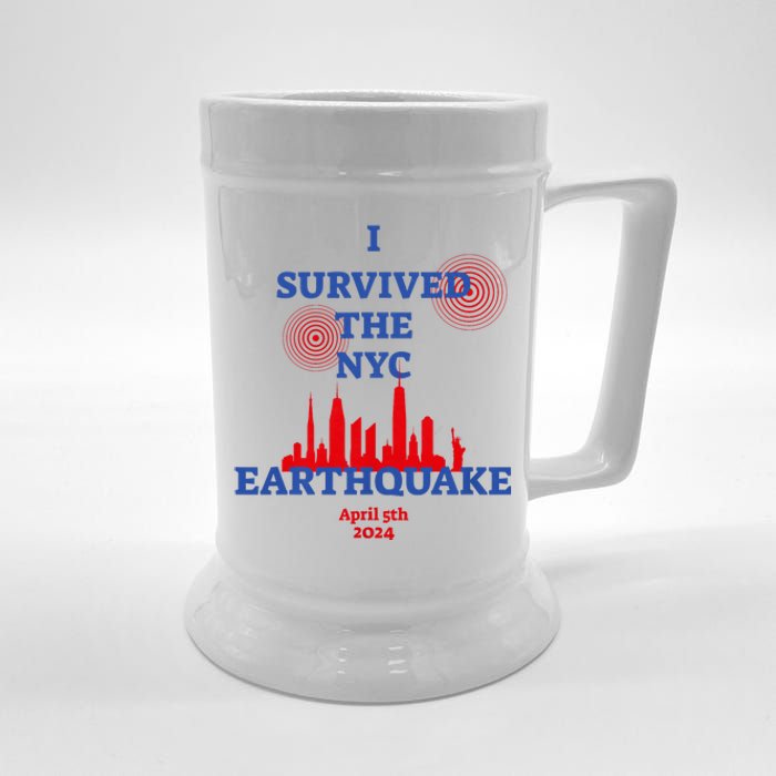 I Survived The Nyc Earthquake 2024 Beer Stein