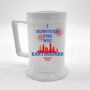 I Survived The Nyc Earthquake 2024 Beer Stein