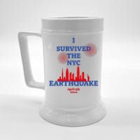 I Survived The Nyc Earthquake 2024 Beer Stein