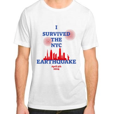 I Survived The Nyc Earthquake 2024 Adult ChromaSoft Performance T-Shirt