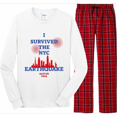 I Survived The Nyc Earthquake 2024 Long Sleeve Pajama Set