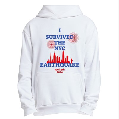 I Survived The Nyc Earthquake 2024 Urban Pullover Hoodie