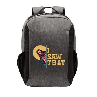 I Saw That Jesus Funny Christian Design Easter Vector Backpack